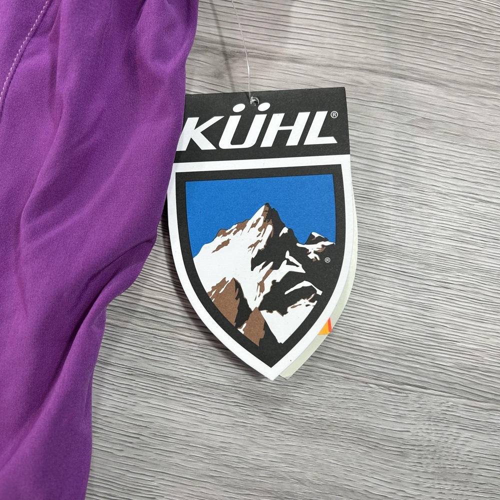 NEW‎ Kuhl Renegade Shirt Womens Medium Purple Short Sleeve Button Up DWR Stretch - Picture 5 of 11